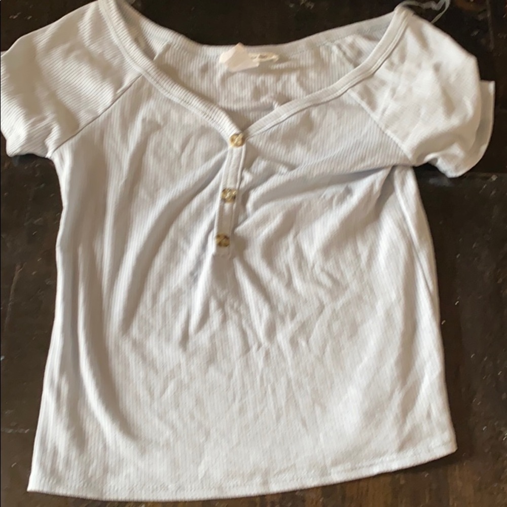 Crop top baby blue